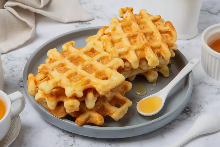 Готовое блюдо венские вафли на кефире