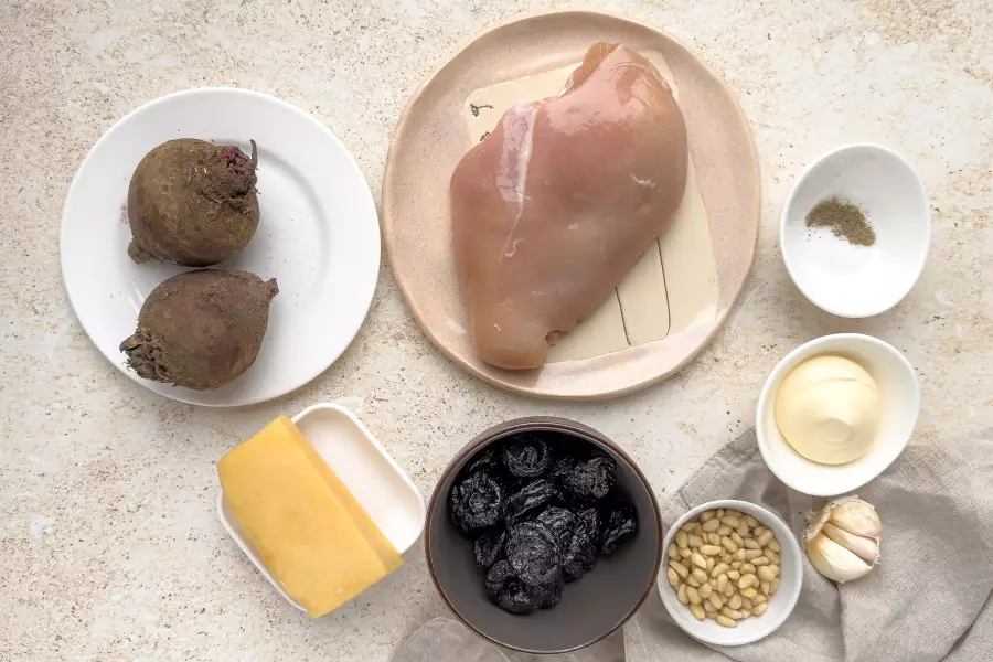 Ингредиенты для рецепта салат чингисхан