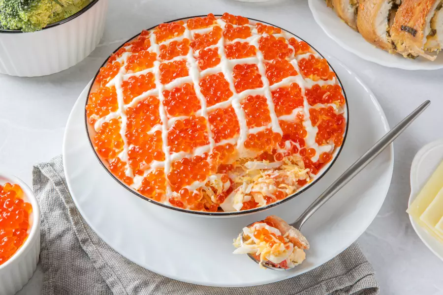 Готовое блюдо салат царский