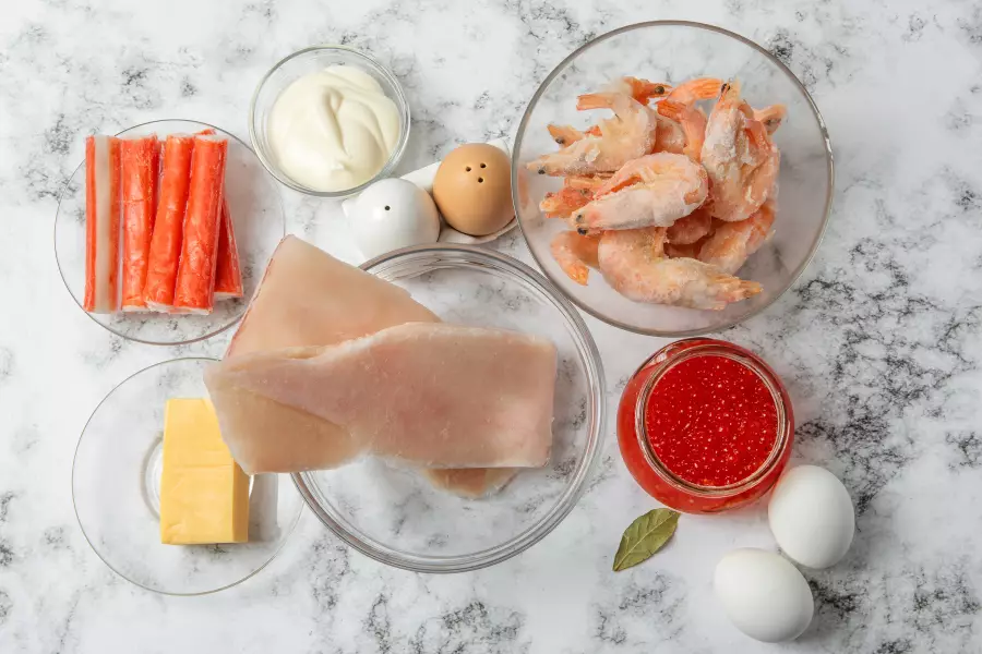 Ингредиенты для рецепта салат царский