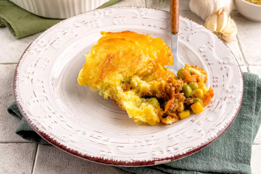 Готовое блюдо картофельная запеканка с мясом