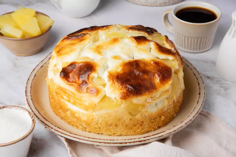 Пирог с ананасами