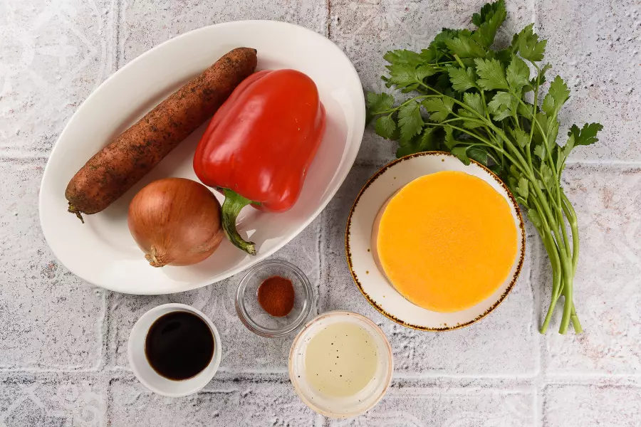 Ингредиенты для рецепта тыква с овощами