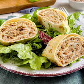 Лаваш с фаршем в духовке