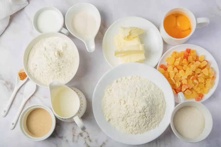 Ингредиенты для рецепта кулич на сливках