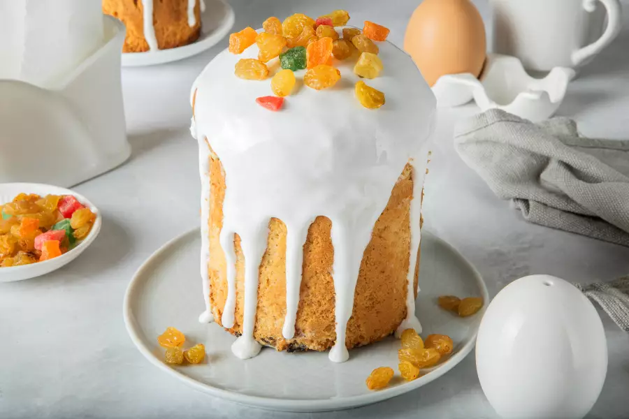 Готовое блюдо кулич сахарный