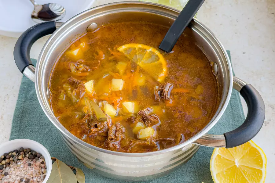 Готовое блюдо постная солянка