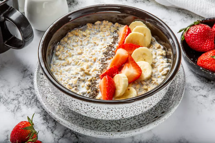 Готовое блюдо ночная овсянка