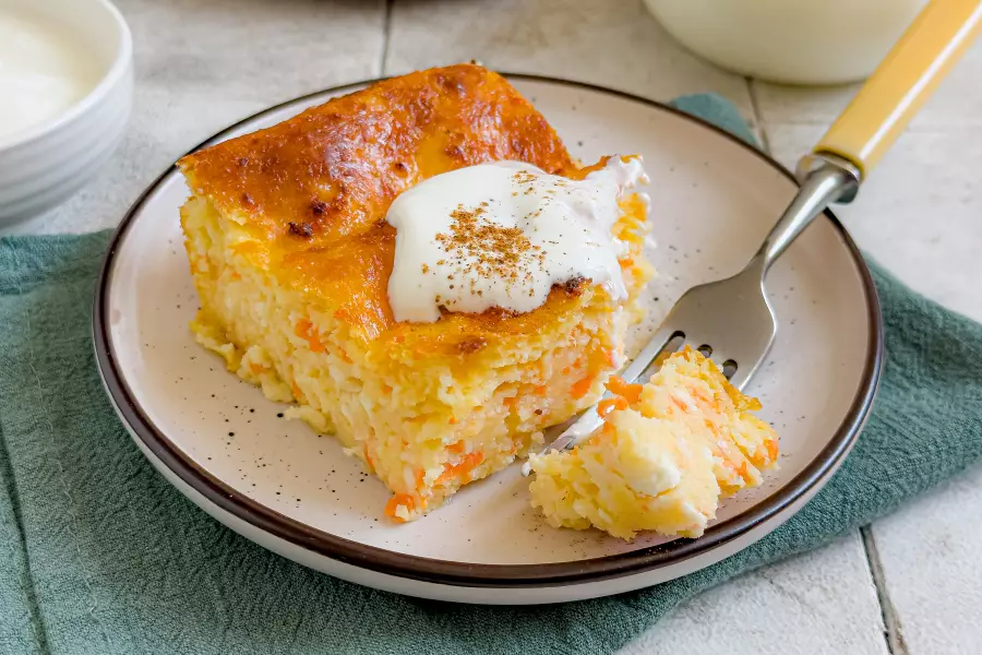 Творожно-морковная запеканка