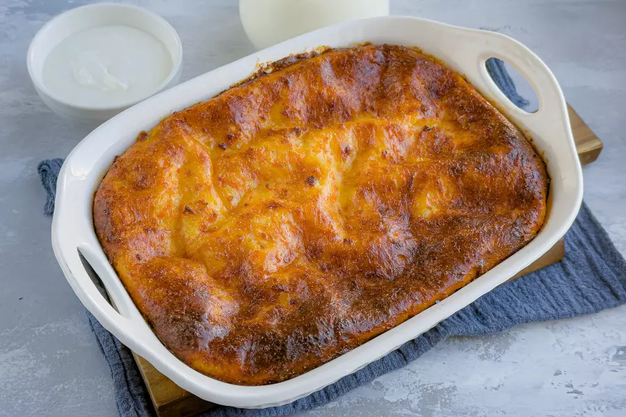 Готовое блюдо творожно-морковная запеканка