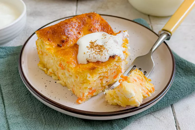 Творожно-морковная запеканка