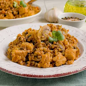 Гречка по-купечески с грибами
