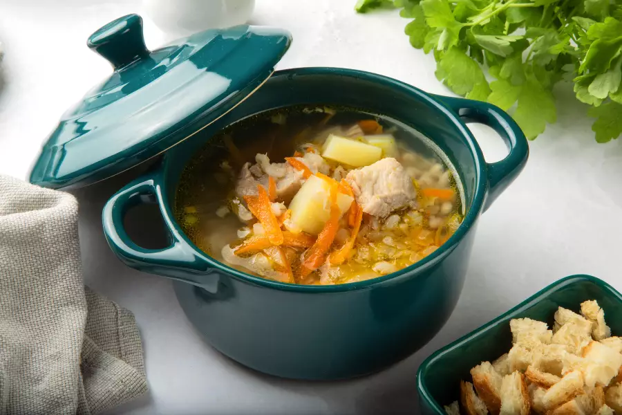 Суп с картошкой и перловкой