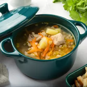 Суп с картошкой и перловкой
